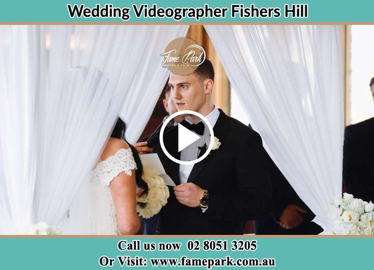 The Bride And Groom At The Altar During The Ceremony Fishers Hill NSW 2421